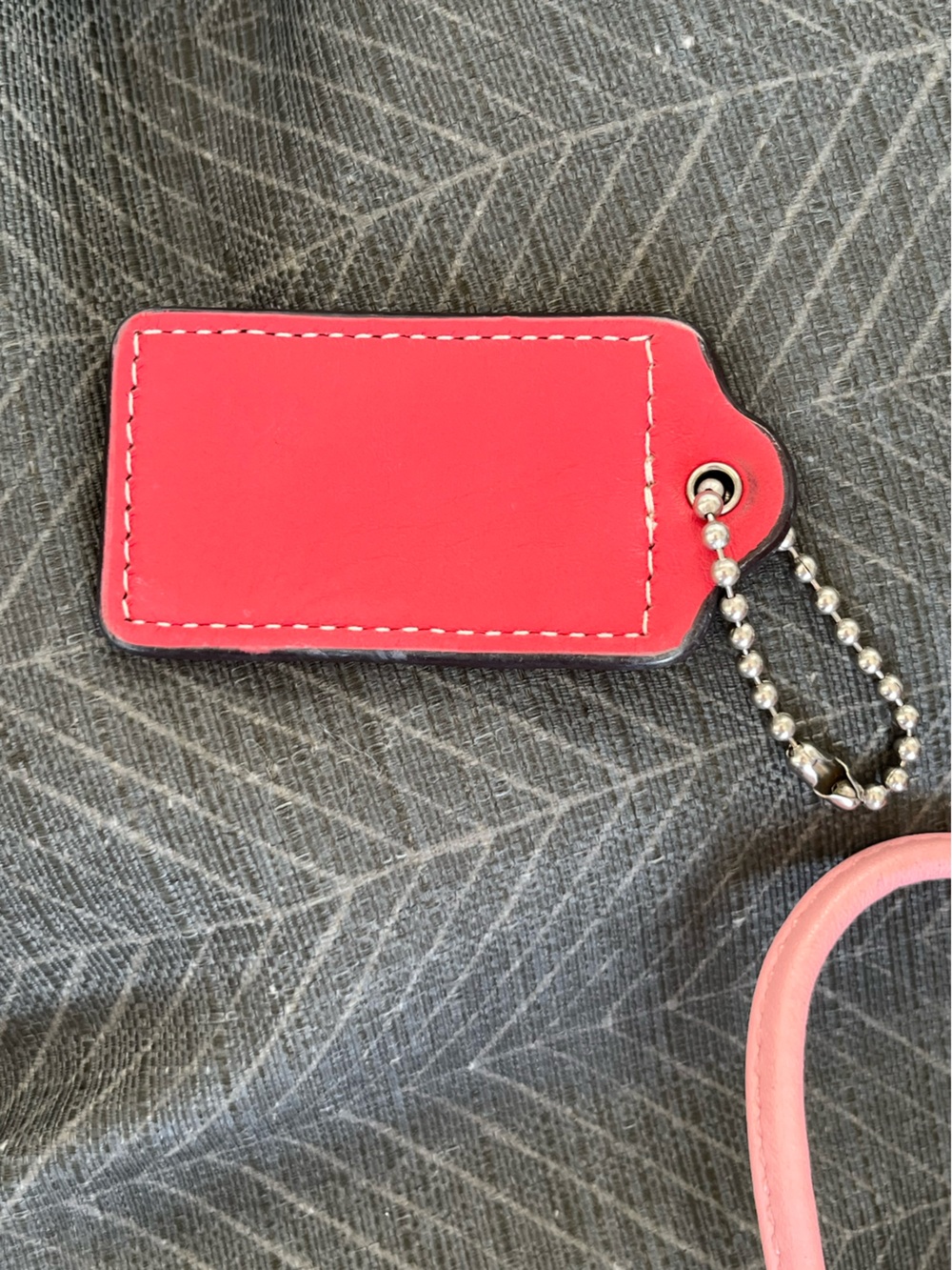 EUC Coach Rose Wristlet with Large Pink and Cream Stripes Hang Tag - Picture 6 of 13